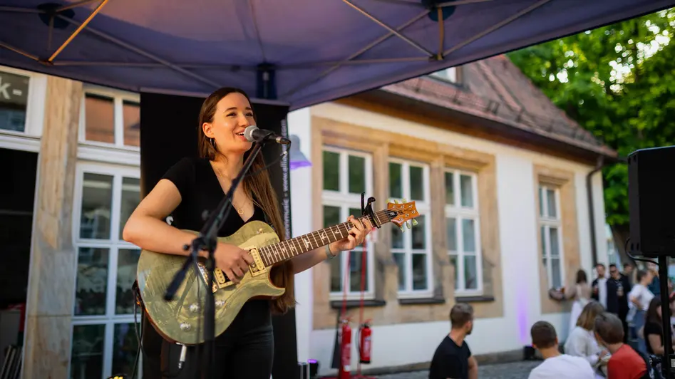 Studierende am uni.fest