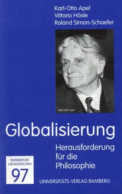 Buchcover von "Globalisierung : Herausforderung fr die Philosophie"